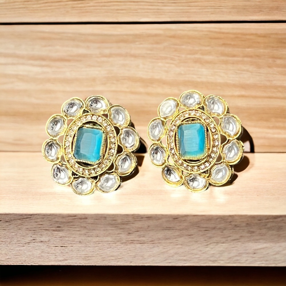 Blue studs